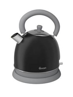 Swan Sk261020Bn Retro Dome Kettle - Black